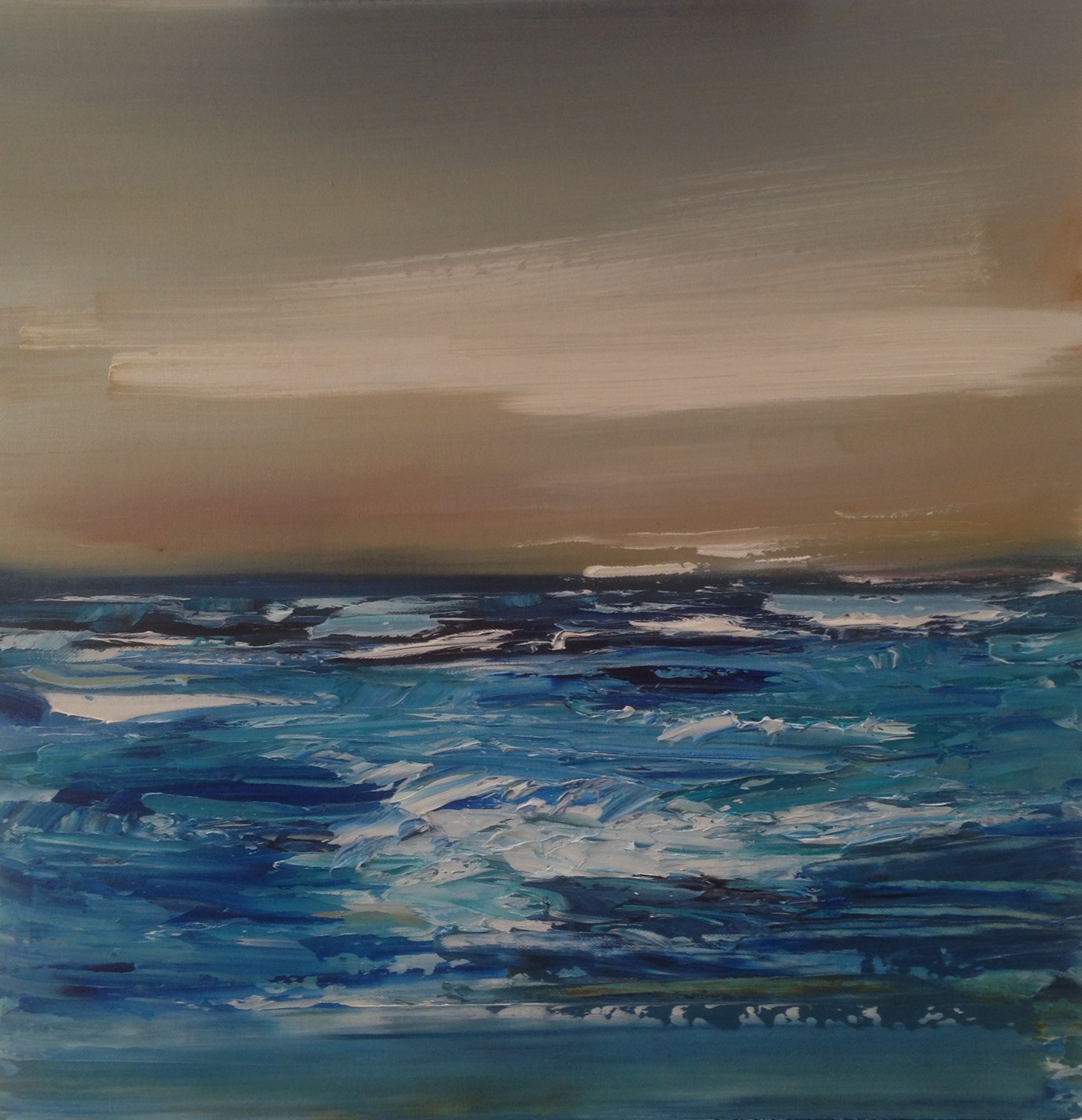 'Waves on a Grey Day' by artist Rosanne Barr